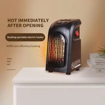 Duvar-Outlet Mini elektrikli havalı ısıtıcı Güçlü sıcak Blower Hızlı ısıtıcı fanı Soba radyatör Odası ısıtıcı 1
