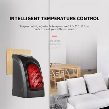 Duvar-Outlet Mini elektrikli havalı ısıtıcı Güçlü sıcak Blower Hızlı ısıtıcı fanı Soba radyatör Odası ısıtıcı 2