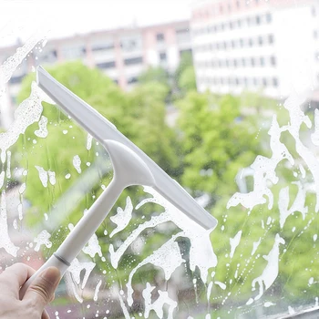 El pencere camı Silecek Silikon Bıçak Temizleme Fırçası Dayanıklı Fırça Kazıyıcı Pencere Araba Cam Duş Temizleme Araçları 1