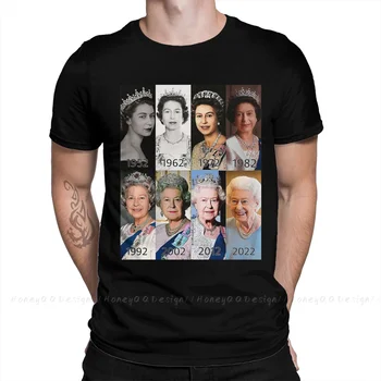 Elizabeth Alexandra Tanrı Kraliçe T-Shirt Erkekler %100 % Pamuk Kısa Yaz Kollu Rahat Artı Boyutu Gömlek Yetişkinler