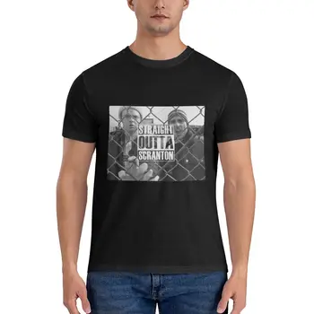 Erkekler Kadınlar Düz Outta Scranton Giyim %100 % Pamuk Moda Kısa Kollu Yuvarlak Yaka Tee Gömlek Hediye Fikri T-Shirt Erkekler için