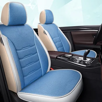 Evrensel SUV Suni Deri + Buz İpek Araba klozet kapağı seti Araba İç Aksesuarları Ford Fusion Toros Kenar Kaçış Fiesta Odak