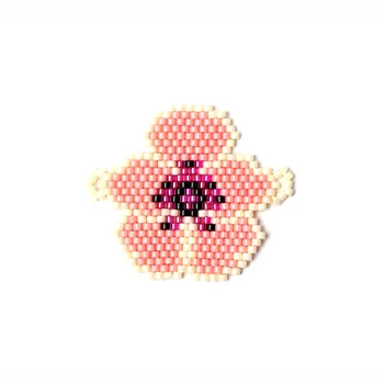 FAİRYWOO 10 adet / grup Tatlı Sakura Bilezik Pembe Aksesuarları Miyuki Boncuklu Kadınlar İçin DIY Çiçeği Takılar El Yapımı Takı Toptan 1
