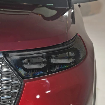 Ford Explorer 2020 için U625 2021 aksesuarları Araba far koruyucu film Dumanlı siyah ton sarılmış vinil şeffaf TPU etiket