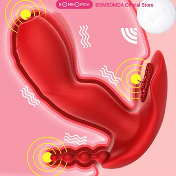 Giyilebilir Yapay Penis Vibratör Dil Yalama G noktası Klitoral Stimülasyon Vibratör Uzaktan Kumanda Külot Vibratör Kadınlar için Seks Oyuncakları