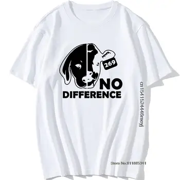 Hiçbir Fark Köpek İnek Vegan Vejetaryen Hiphop Erkek Arkadaşı T Shirt Komik Grafik Vintage Serin Pamuk Kısa Kollu O-Boyun T-shirt