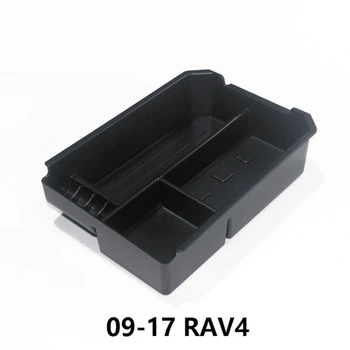 Için RAV4 saklama kutusu altında kol dayama Merkezi Konsol Kol Dayama saklama kutusu için Fit 2009-2017 ABS Tepsi Ekle Organizatör Palet