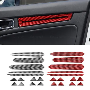 İç Karbon Fiber Kapak Kapı Kolu Paneli Dekoratif Sticker Çıkartma Kapak Honda Civic 11th Gen FL 2021-2023 Aksesuarları 0