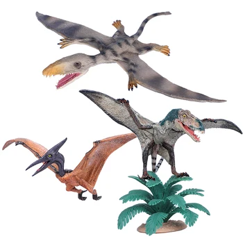 Jurassic Dişsiz Pterodactyl Oyuncak Dinozor Hayvan Modeli Katı Simülasyon Çift Diş Pterodactyl Çocuk Erkek Hediyeler