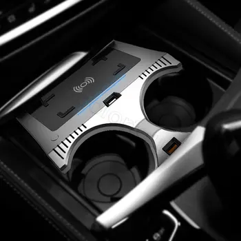 Kablosuz şarj İçin BMW 5 6 serisi G30 G32 G38 2018 2019 2020 2021 şarj kurulu cep telefon tutucu yuvası araba Aksesuarları