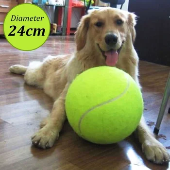 Kauçuk Kelly Büyük Dev Pet Köpek Yavrusu Mega Jumbo Tenis Topu Atıcı Chucker Launcher Oyun Oyuncak İmza Çapı 24 cm