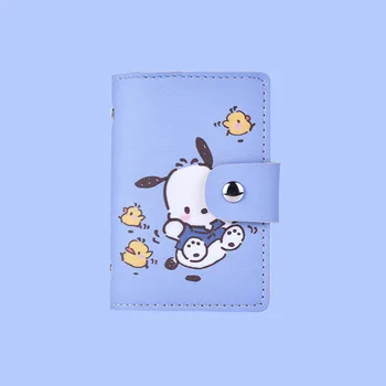 Kawaii Sanrios kart çantası Sevimli Benim Melody Pochacco Ponpon Purin Karikatür Pu Çoklu Kart Büyük Kapasiteli kart çantası Kızlar için hediye 5