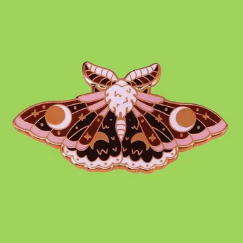 Kelebek Güve Vintage Dövme Tarzı Emaye Pin Güzel Kelebek Karikatür Broş moda takı Hediye