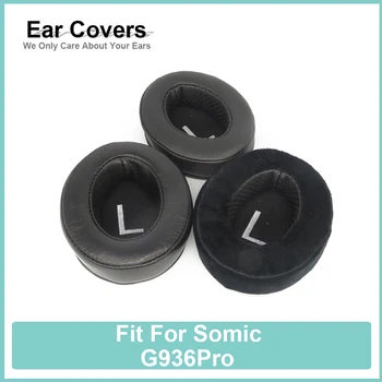 Kulak yastıkları Somic G936Pro Kulaklık Earcushions Protein Kadife Koyun Derisi Pedleri Köpük Kulak Pedleri Siyah