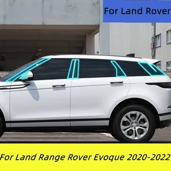 Land Range Rover Evoque 2020-2022 için Pencere Merkezi Ayağı koruyucu film Anti-scratch Kapak Araba Koruyucu Dış Aksesuarlar