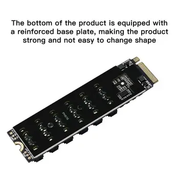 M. 2 M ANAHTAR PCI-E3. 0 6-port SATA3. 0 6G Dayanıklı Yüksek hızlı Genişleme Adaptörü Transfer Kartı High-end Çip Yükseltme ısı Dağılımı