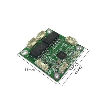 Mini PCB anahtar modülü PCB OEM modülü mini size3Ports Ağ Anahtarları PCB kartı mini ethernet anahtar modülü 10 / 100Mbps OEM / ODM 2