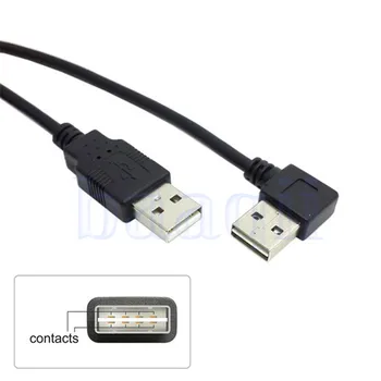 MLLSE Sağ Veya Sol Açılı USB 2.0 Erkek USB Erkek Veri Kablosu İçin Kamera HD PC CB302
