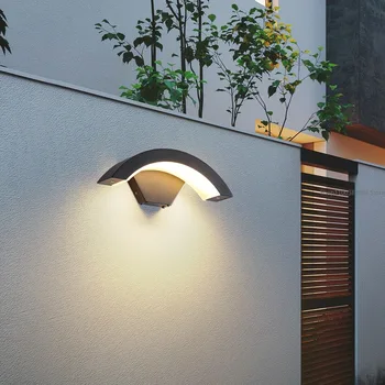 Modern Duvar Lambası Oturma Odası Metal Lamba Akrilik İnsan Vücudu sensörlü ışık Sıcak Koridor dış mekan ışıkları Su Geçirmez 18w 24w Estudiar 0