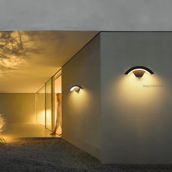 Modern Duvar Lambası Oturma Odası Metal Lamba Akrilik İnsan Vücudu sensörlü ışık Sıcak Koridor dış mekan ışıkları Su Geçirmez 18w 24w Estudiar 3