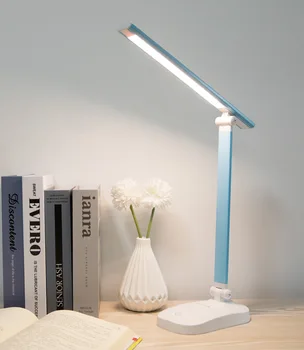 Ofis gece ışıkları şarj edilebilir katlanabilir göz koruması dokunmatik kısılabilir okuma Modern masa lambası çalışma için 3