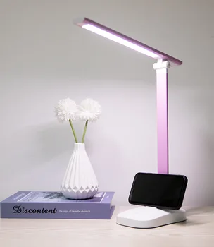 Ofis gece ışıkları şarj edilebilir katlanabilir göz koruması dokunmatik kısılabilir okuma Modern masa lambası çalışma için 5