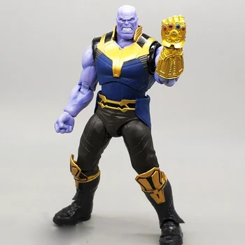 Orijinal Marvel Aksiyon Figürü SHF Thanos Steve Rogers Sonsuz Eldiven Karınca Adam 2 Modeli Süsler Avengers 4 Oyuncak 2