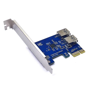 PCI - E 1 İla 2 PCI Express 1X Yuvası Harici Yükseltici Kart adaptör panosu Pcıe Portu Çarpan Kartı bitcoin madenciliği Makinesi