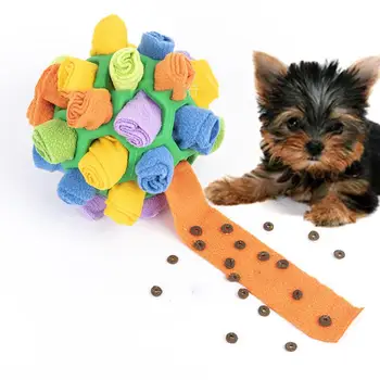 Pet Köpek Snuffle Topu Oyuncak Yavaş Besleyici Interaktif Eğitim Bulmaca Oyuncaklar Teşvik Doğal Toplayıcılık Becerileri