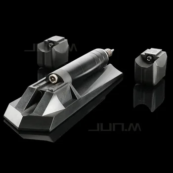 Profesyonel X6 Kablosuz şarj edilebilir kartuş iğne döner dövme makineli tüfek iki pil ile 3