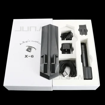 Profesyonel X6 Kablosuz şarj edilebilir kartuş iğne döner dövme makineli tüfek iki pil ile 5