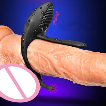 Seks Oyuncakları Kadın Anal Stimülasyon Vajina Klitoris Stimülatörü Vibratör Kilit Sperm Yüzük Erkekler için Penis Ereksiyon Gecikmeli Boşalma