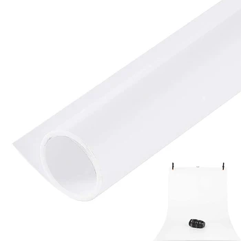 Selens 80x150 cm Fotoğraf PVC Zemin Mat ve Pürüzsüz PVC Arka Plan Beyaz Su Geçirmez, Anti-kırışıklık Arka Plan Zemin Kağıt