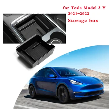 Tesla Modeli 3 Y 2021 2022 Araba Merkezi Kol Dayama saklama kutusu Organizatör Merkezi Konsol Durumda Tesla Modeli 3 2022 Aksesuarları