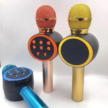 V11 Karaoke KTV Kablosuz Mikrofon El HıFı Bluetooth uyumlu Kondenser Mikrofon Çalar Şarkı IOS Android Akıllı TV için