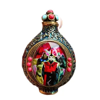 vintage Eski Pekin Enfiye şişesi süslemeleri Kakma mücevher Süsler hediye kutusu Baronlar Evcil hediye hobi toplamak