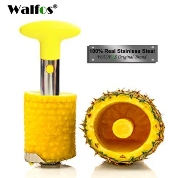WALFOS 304 Paslanmaz Çelik Ananas Dilimleme Soyma Meyve Tart Dilimleme Mutfak Kolay Aracı Ananas Spiral Kesici Aksesuarları 0