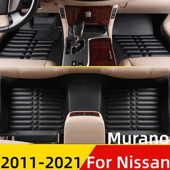 WZJ 3D Tüm Hava Araba Paspaslar Nissan Murano 2011 İçin 12-2021 Özel Fit Ön ve Arka Zemin Astarı Mat Kapak Otomobil Parçaları Halı