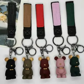 Yaratıcı karikatür reçine şiddetli ayı bebek anahtarlık kolye araba anahtarlık çanta aksesuarları küçük hediyeler