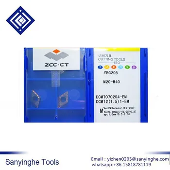 YBG205 DCMT070208-EM cnc karbür dönüm ekler CNC bıçak torna aracı cnc aracı (10 adet / grup )