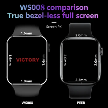 Yeni 2.0 İnç akıllı saat Erkekler NFC bluetooth Çağrı Kalp Hızı Smartwatch Kadın Spor Kablosuz Şarj Müzik Çalma Orijinal Saatler 1
