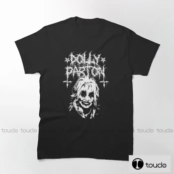 Yeni Metal Dolly Parton Gömlek Yaz Serin Moda T Shirt Erkek günlük t-shirt Erkekler Kısa Kollu Streetwear Tees Tops