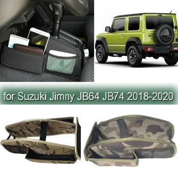 Yeni Sıcak Oxford Kumaş Araba Vites saklama çantası Yan Kutu Suzuki Jimny İçin JB64 JB74 2018-2020 Stowing Tidying