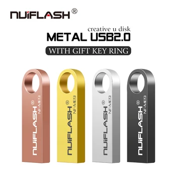 Yeni Teklifler Pendrive USB flash sürücü Metal Su Geçirmez Kalem Sürücü 128gb Anahtarlık USB Flash Sürücü
