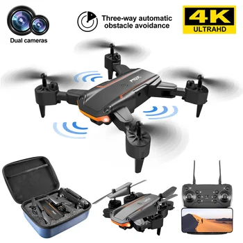 YENİ KY603 PRO Drone 4k HD Çift Kamera WİFİ FPV Hava Fotoğrafçılığı Üç yollu Engellerden Kaçınma Quadcopter Drone erkek çocuk oyuncakları HEDİYELER