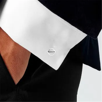 Yüksek Kaliteli Kol Düğmeleri Moda Broş Nissan Amblemi İş Erkek Giyim Sırt Çantası Rozeti Yaka Pin Hediye Klip İç 4