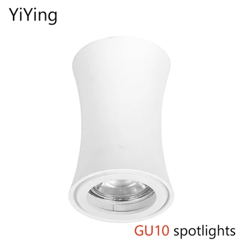 YıYıng LED Spot ışıkları Yüzeye Monte GU10 7W Tavan Spot değiştirilebilir ışık kaynağı odak lambası Ev Dükkanı İçin iç mekan aydınlatması