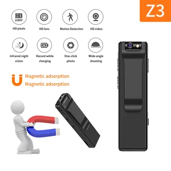 Z3 Mini dijital kamera Profesyonel HD El Feneri Mikro Kamera Manyetik vücut kamerası Anlık Döngü Kayıt Kamera