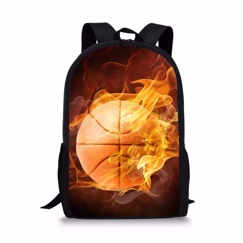 Özel Yangın Basketbol Çocuk Okul gençler için çanta Erkek Büyük Kapasiteli okul sırt çantası Satchel Çocuklar Daypacks Mochila